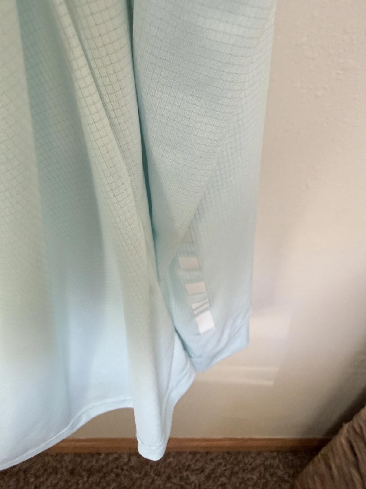 Straight Down Light Blue Performance Pullover wit… - image 4