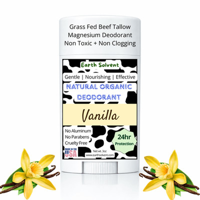 Magnesium Grass Fed Beef Tallow Deodorant | Natural Aluminum-Free Gentle Formula