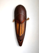 Large 78cm Hand Carved Wooden Tribal Mask Wall Art African Style