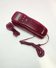 RARE Bell Equipment Sonecor Home Telephone Translucent Red Raspberry JB-600 ⭐⭐⭐⭐