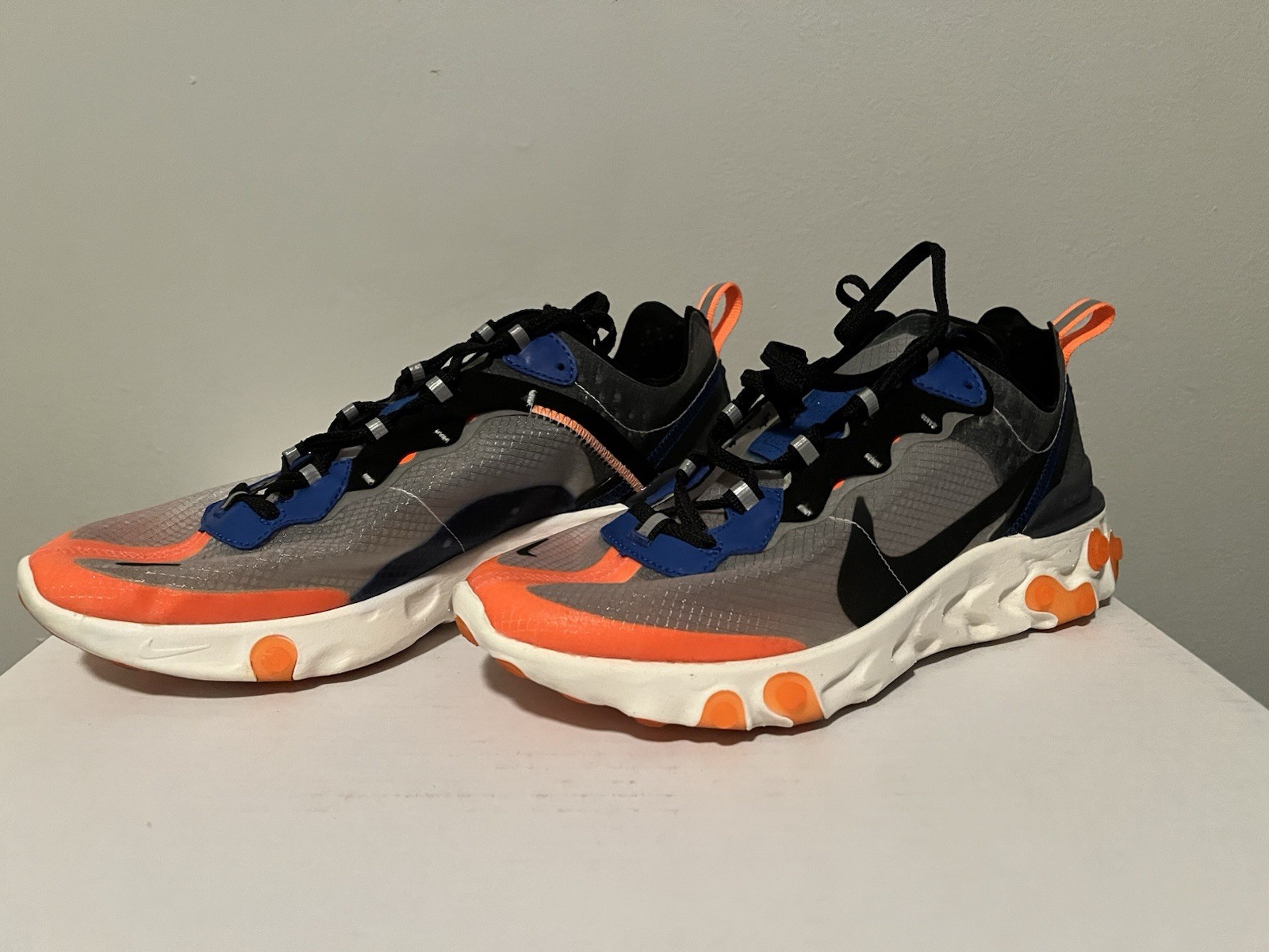 Nike React Element 87 Total Orange Thunder Blue S… - image 2