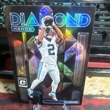 2022 Donruss Optic DJ Moore #DH-12 Diamond Hands Holo Prizm