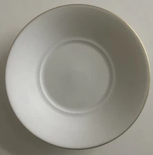 Bernardaud Pacaudiere 5.5” Porcelain Saucer Snack Plate Limoges France Gold Rim