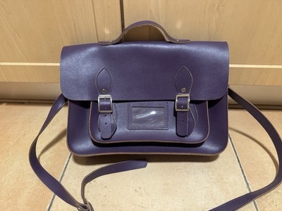 Satchel Ledertasche Leder Schultasche Uni Tasche RETRO 