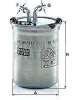 Mann-Filter WK 8029/1 Kraftstofffilter FüR Audi Seat Skoda VW 109X80X8Mm