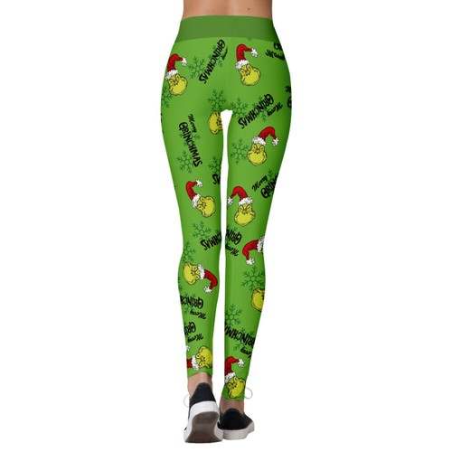 Cosplay Christmas Grinch Leggings Frauen Sexy Elastische Yoga Hosen hohe Taille - Picture 4 of 20