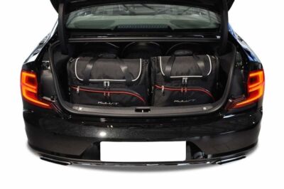 KJUST Dedizierte Kofferraumtaschen 5 stk kompatibel mit VOLVO S90 HEV II 2016 -