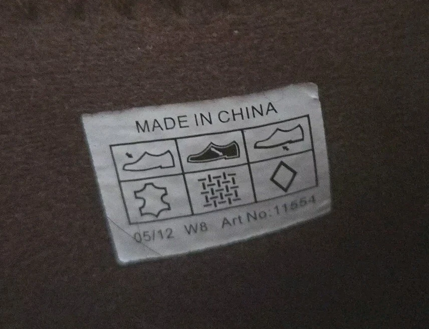 Mujer Crocs 11554 Zapatero Marrón Cuero Gamuza Plegables Botines. Talla 8. Foto 4 de 4