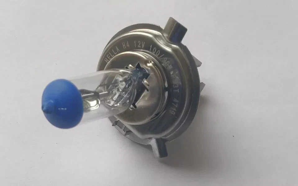 HELLA RALLY EXTRA BRIGHT H4 XENON HEADLIGHT BULB 12V 100/90W P43t FOR CARS BIKES - Image 2 of 4