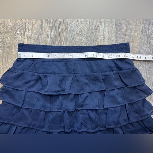 Zenana Outfitters Navy Blue Tiered Skirt Balletcore Size Medium - Picture 7 of 7