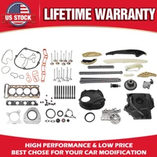 Timing Chain & Cover Kit w/Head Gasket, Bolts & Valves for Audi/VW 2.0L TFSI/TSI