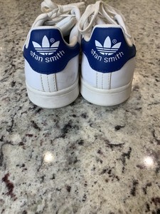 stan smith blanco y azul