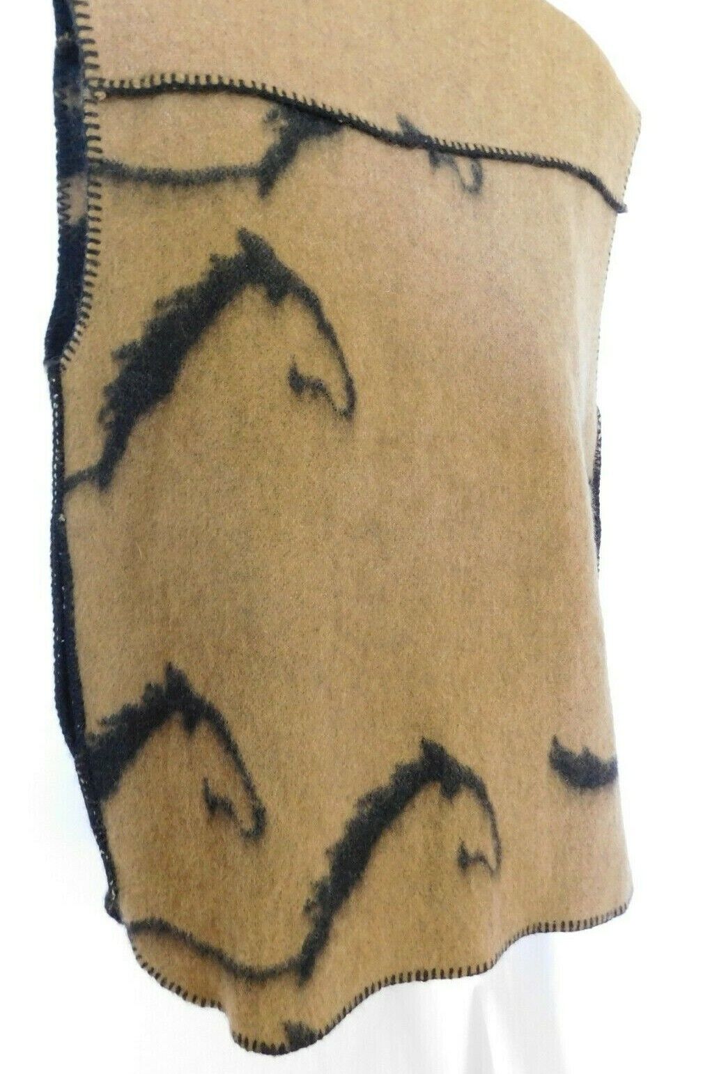 Robben Alexander NY Wool Horse Print Blanket West… - image 7