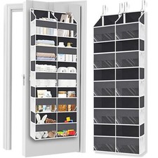 Over The Door Organizer 5 Tiers Extra Large Behind Door Storage Of 10 Compartmen