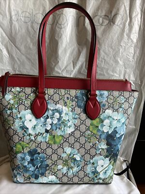 GUCCI GGスプリーム ブルームス トートバッグ Authentic Gucci GG Supreme Monogram Blooms Zippered Tote | eBay