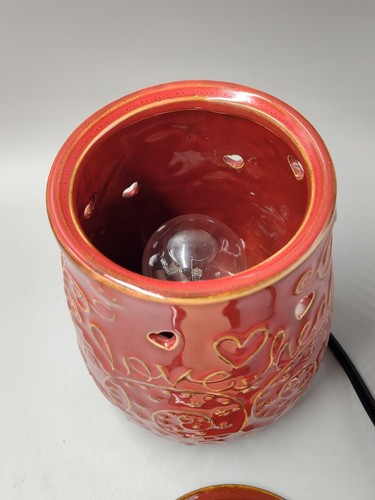 Scentsy LOVE HEALS FullSize Wax Warmer Red Hearts - Picture 7 of 12