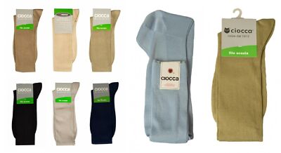 SG ONE PAIR men's cotton scottish thread low knee sock long socks COCCA 