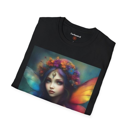 Verzaubertes T-Shirt Damen schwarz "Der Feenstaub leuchtet" Fee launisch süß Gothic - Bild 5 von 12