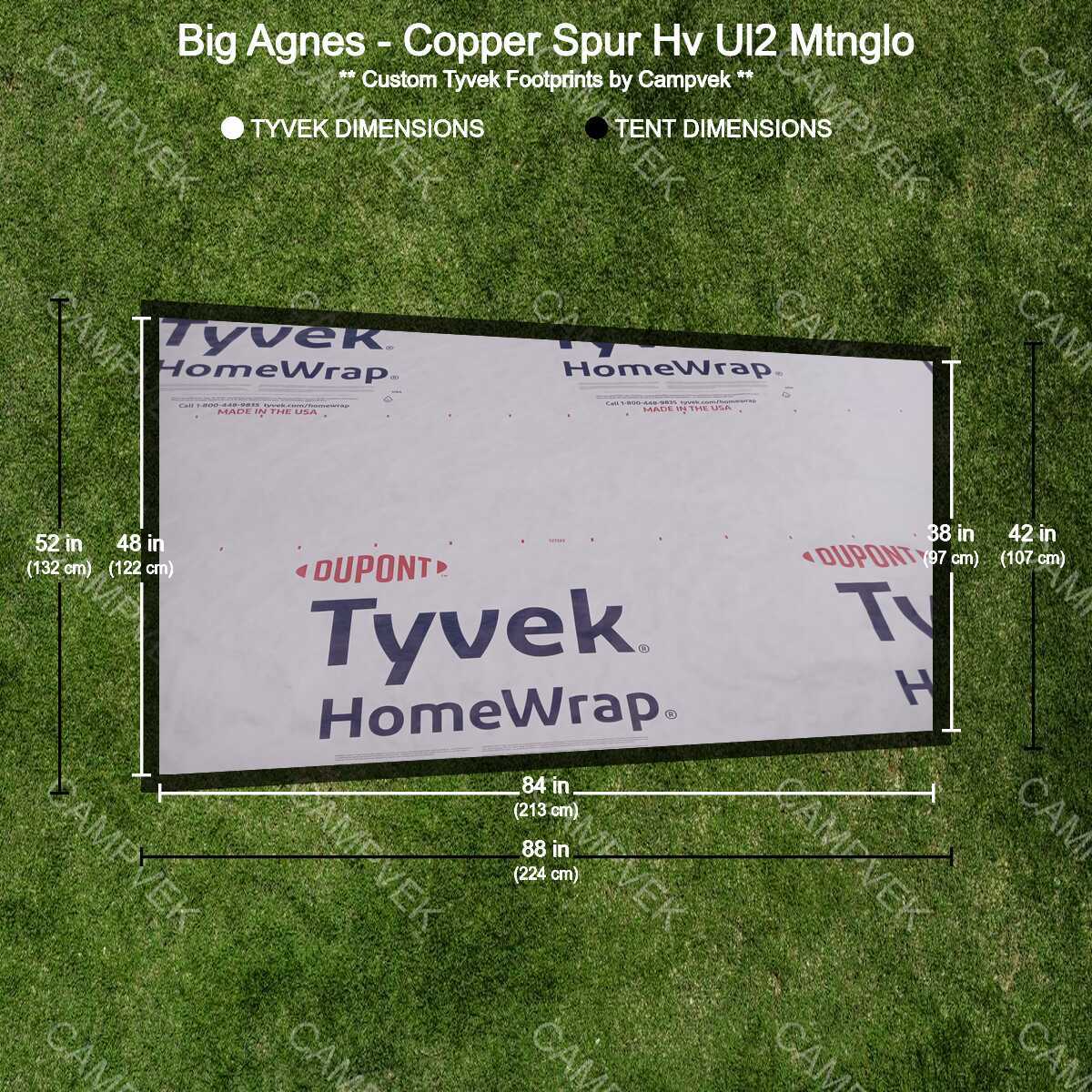 Tienda Tyvek Footprint for the Big Agnes Copper Spur Hv Ul2 Mtnglo
