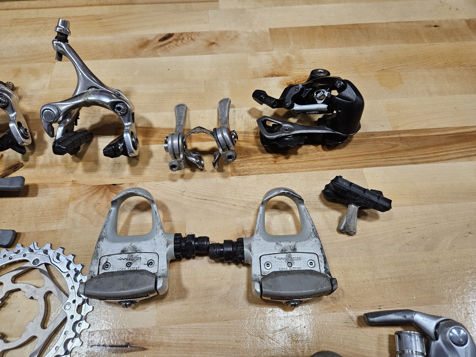 Bicycle Parts Lot Shimano Rockshox Campagnolo Cassettes Derailleur