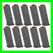 10 - Magpul GL9  for Glock 17, 19X, 34 Magazine 10 Round 9mm MAG801 Mag 10rd
