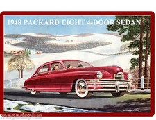 1948 PACKARD EIGHT 4-DOOR SEDA  Refrigerator / Tool Box  Magnet Gift Card Insert