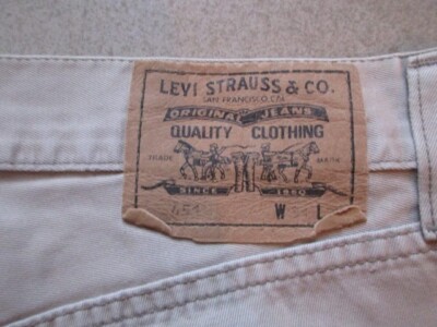 Jean Levi's 451 Homme Taille 40 (W31) - Beige - Coton - Occasion Très Bon état
