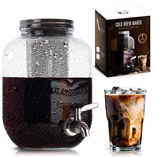 Webner Mason Jar Cold Brew Coffee Maker 