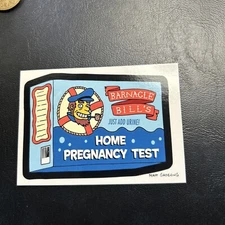 Jb10b The Simpsons Mania 2001 Inkworks #46 Barnacle Bill's Home Pregnancy Test