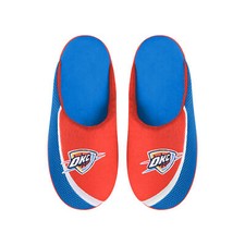 FOCO NBA Men's Oklahoma City Thunder 2022 Big Logo Color Edge Slippers
