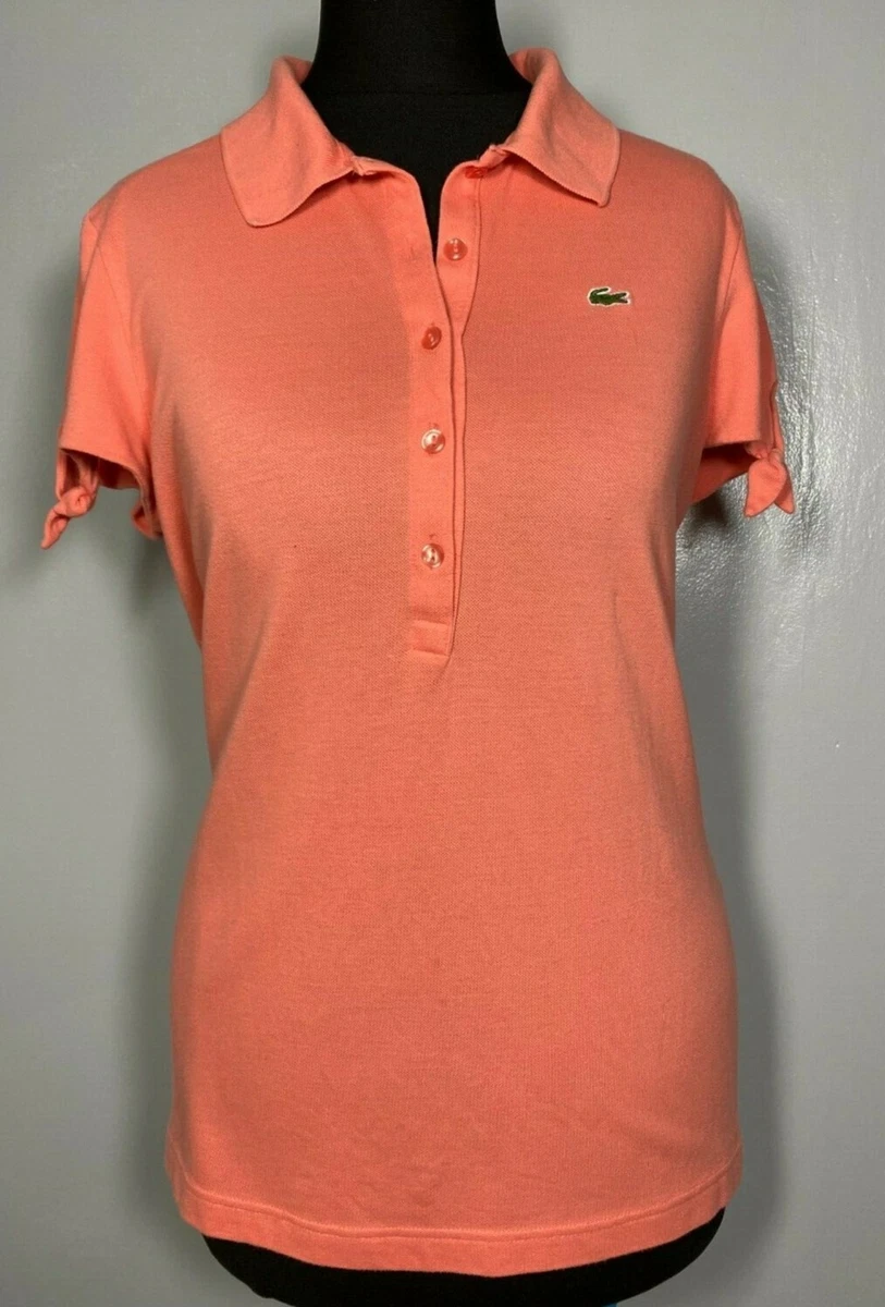 Lacoste peach on sale polo shirt
