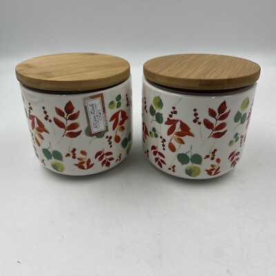 Ciroa Ceramic 5x5in Fall Canister Set BB01B23007
