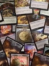 MTG 15 x Treasure Tokens - Regular - Various Arts/Sets Magic The Gathering