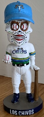 Hartford Yard Goats Los Chivos De Day Dead Sugar Skull Bobblehead SGA MiLB New