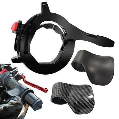 3pc Throttle Lock Motorcycle Cruise Control Assist Wrist Rest Aid Grip Universal