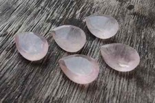 WHOLESALE NATURAL ROSE QUARTZ FACETED PEAR SHAPE LOOSE GEMSTONE