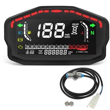 Universal Motorcycle LCD Digital Speedometer ...