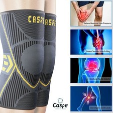 2-Pack Knee Sleeve Compression Brace Support Sport Joint Pain Arthritis Relief