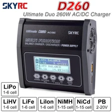 SKYRC D260 Lipo Battery Balance Charger Dual AC/DC 1S-6S 260W for NiMH RC Car