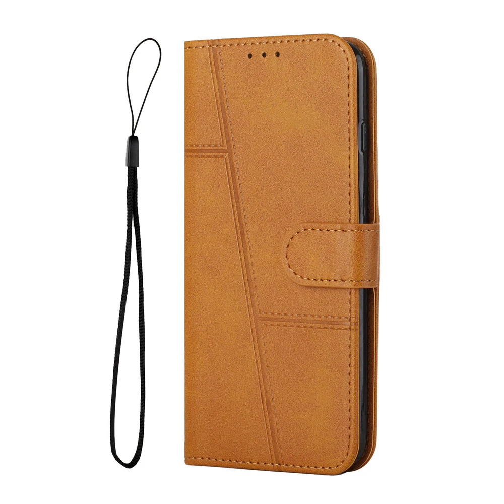 Premium Leather Flip Wallet Shockproof Case for iPhone 15 Pro Max 14 13 XR 7 with Full Protection