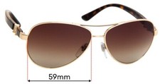 SFx Replacement Sunglass Lenses fits Bvlgari 6080-B - 59mm Wide