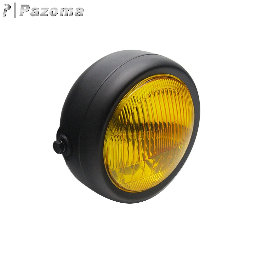 Vintage Refit Headlight Headlamp Amber Lens For Suzuki CG125 GN125