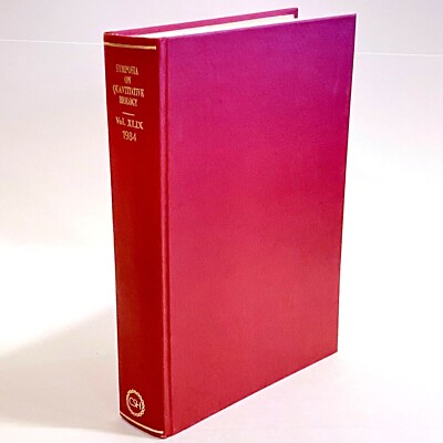Cold Springs Harbor Symposia on Quantitative Biology Volume XLIX 1984 - HC