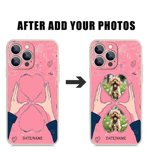 Custom Phone Case for iPhone 16- Add Your Own Personalized Pet Dog Photo & Name