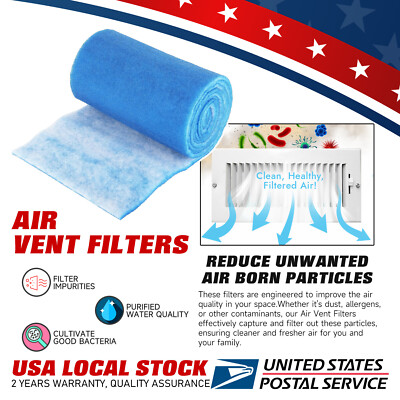 12-FT ROLL BLUE BONDED AQUARIUM FILTER MEDIA PAD 12'' X 12' FILTER FIBER FLOSS.