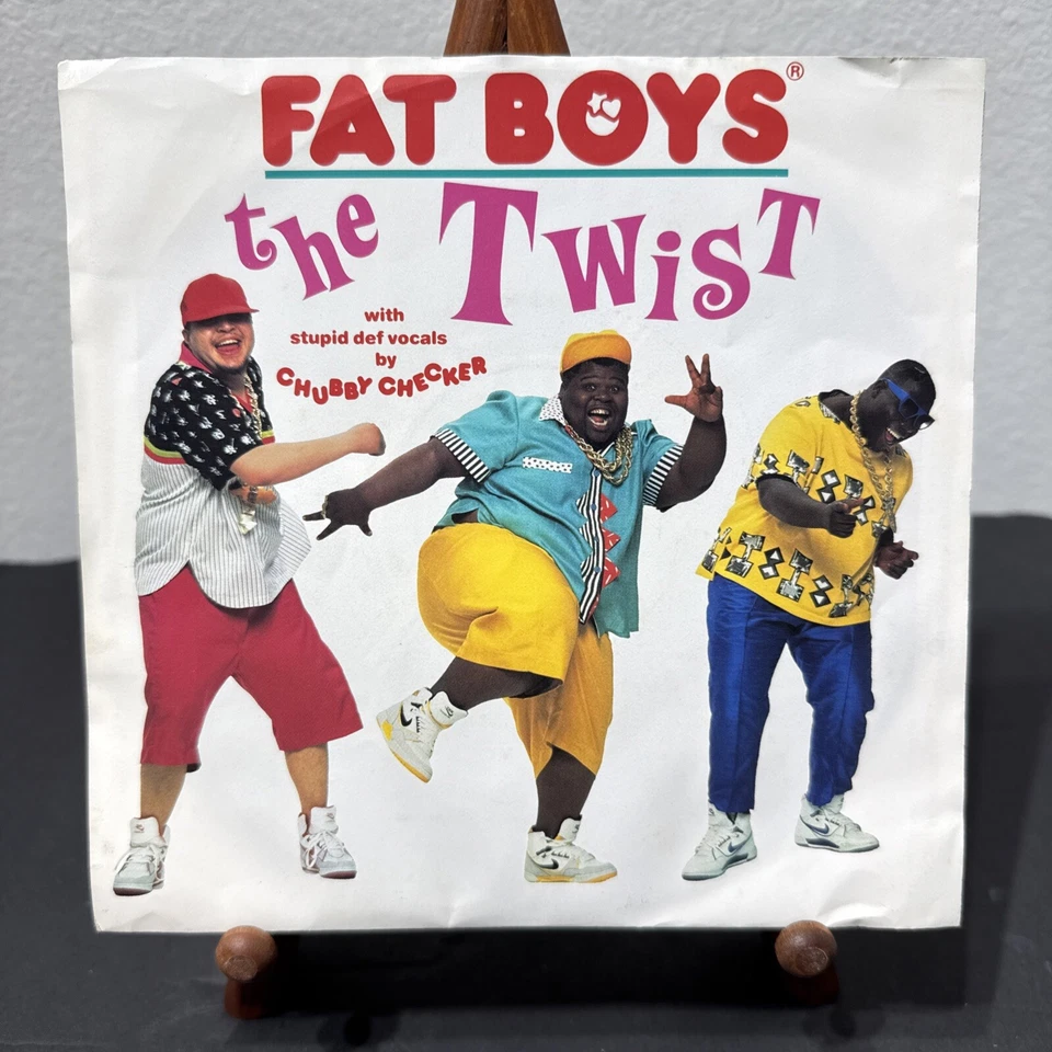Fat Boys ‎The Twist Vinyl 7”Single 45rpm 1988 Polygram Records 887 571-7 W/Sleev Foto 3 de 4