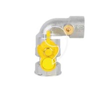 VALVOLA A SFERA GAS A SQUADRA 3/4" - 1" CON PRESA PRESSIONE ENOLGAS