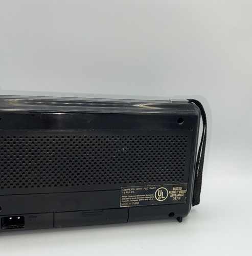 Magnavox Slim Line Portable Stereo AM FM Radio 1985 Retro - Tested Working - Picture 2 of 2