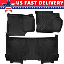 3d Floor Mats For 2019-25 Chevy Silverado Gmc Sierra Lt Crew 1500 2500hd 3500hd