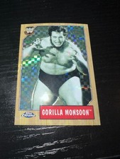 GORILLA MONSOON 2008 Topps Chrome WWE Heritage III #81 Refractor WWF X-Fractor